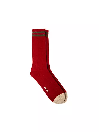 ECOALF | Socken MOUNTAIN khaki | dunkelrot